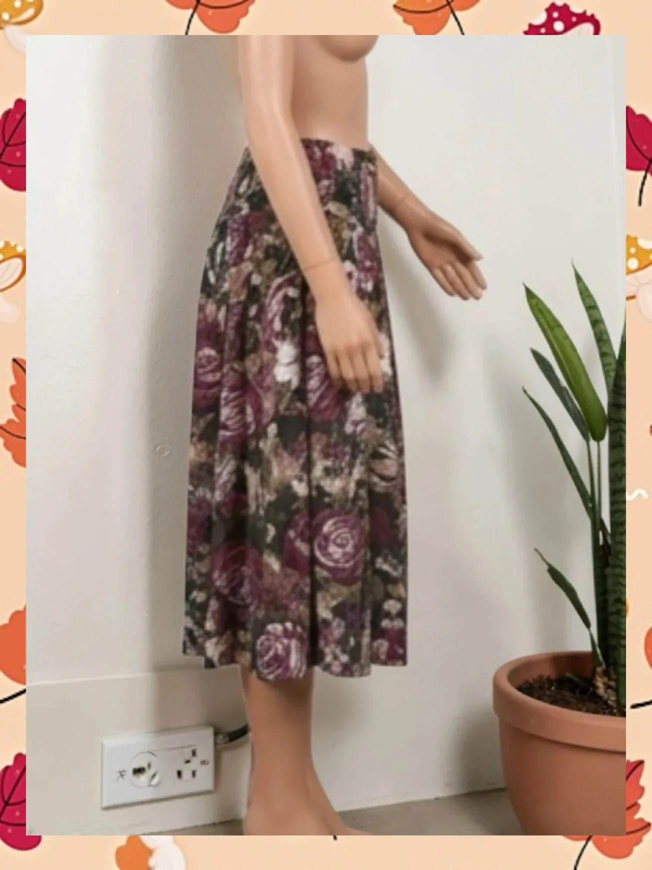 Falda Flores Stewart Collections - Talla 12 / L 🌹 – Stewart – taille L / 40 / 12 4
