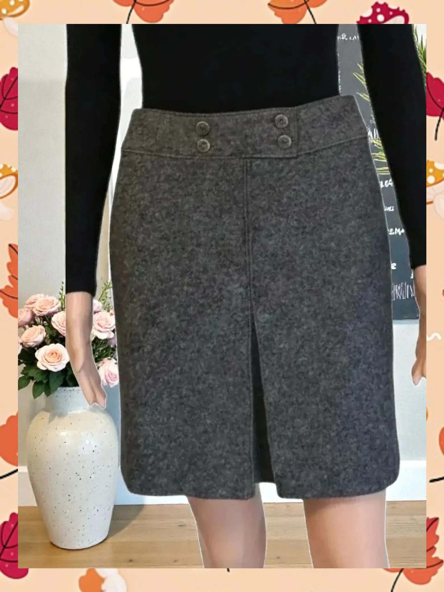 Falda Gris Marengo Steilmann - Talla 42 - Estilo Business 💼