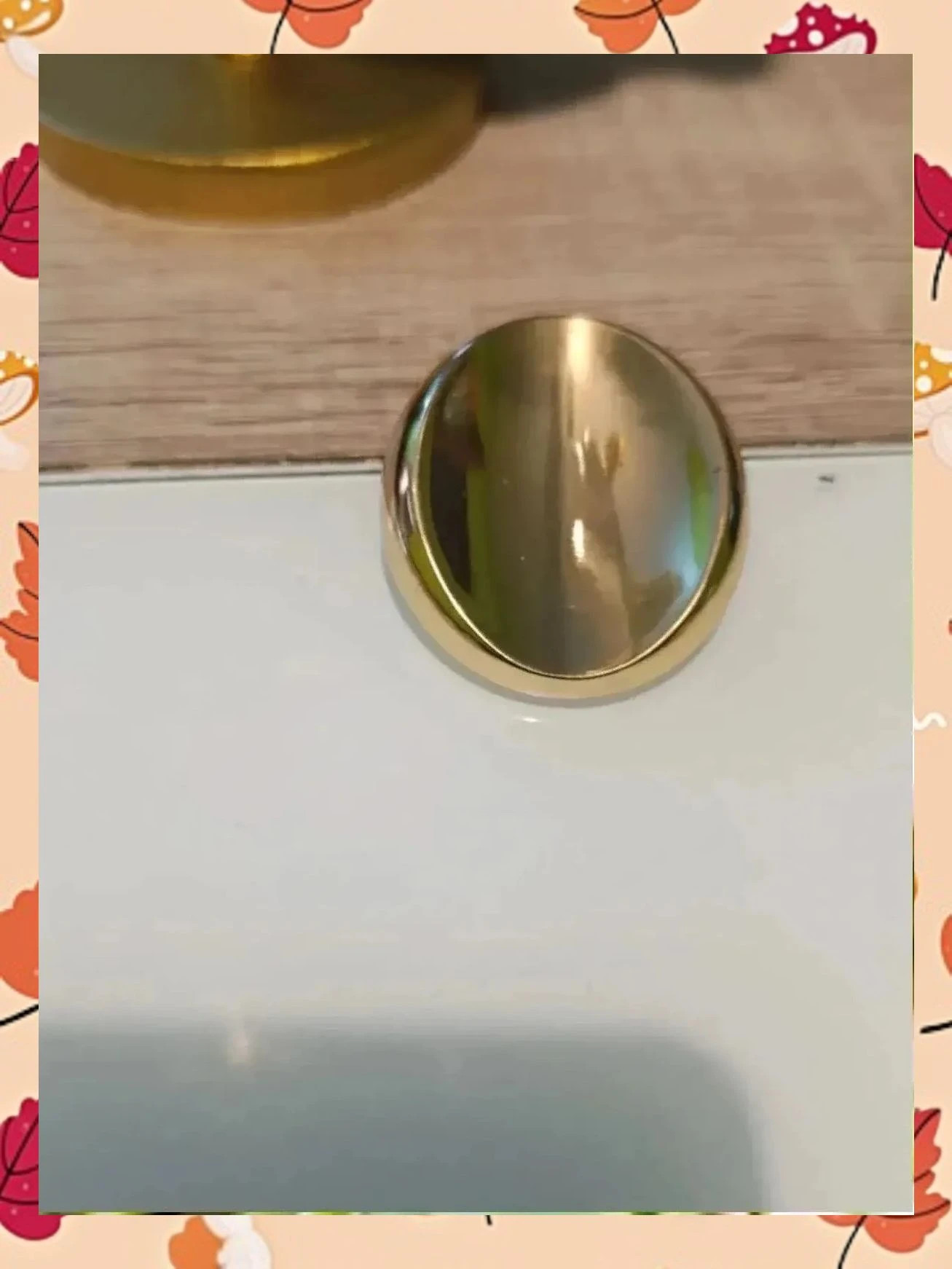 Pendientes Maxi Botón Dorados 3