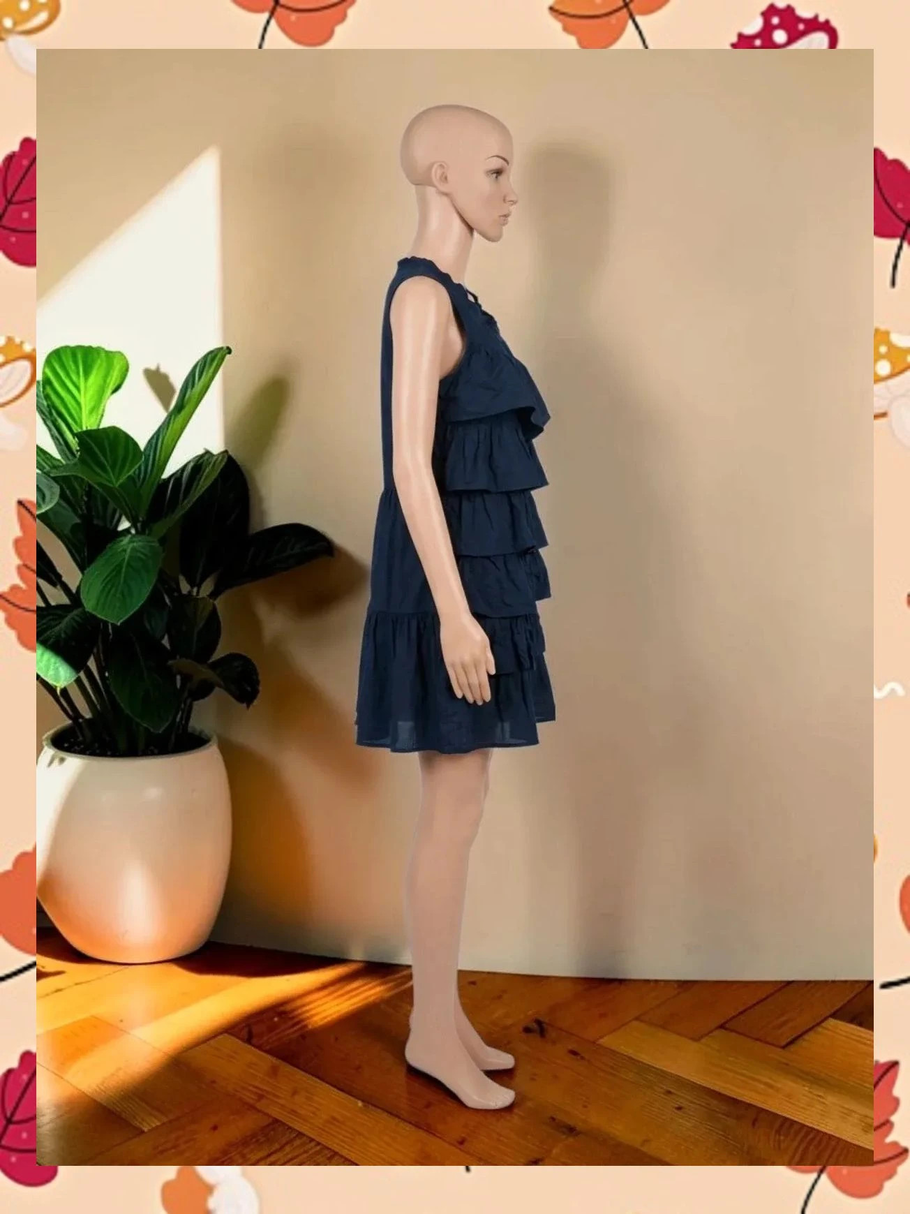 Vestido azul marino con volantes Tantra – Talla M – Tantra – taille M / 38 / 10 2
