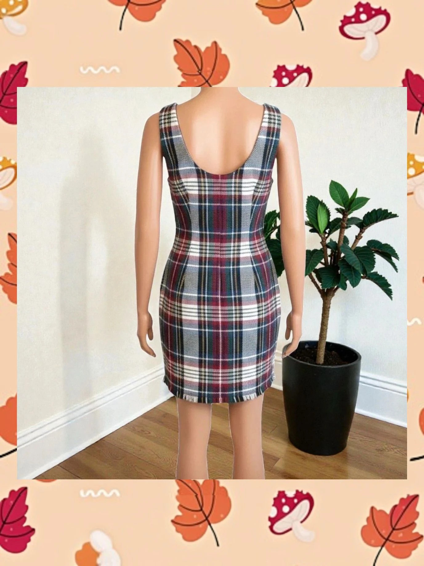 👗 Vestido Tweed Cuadros Zara TRF L - Estilo Preppy – Zara – taille L / 40 / 12 2