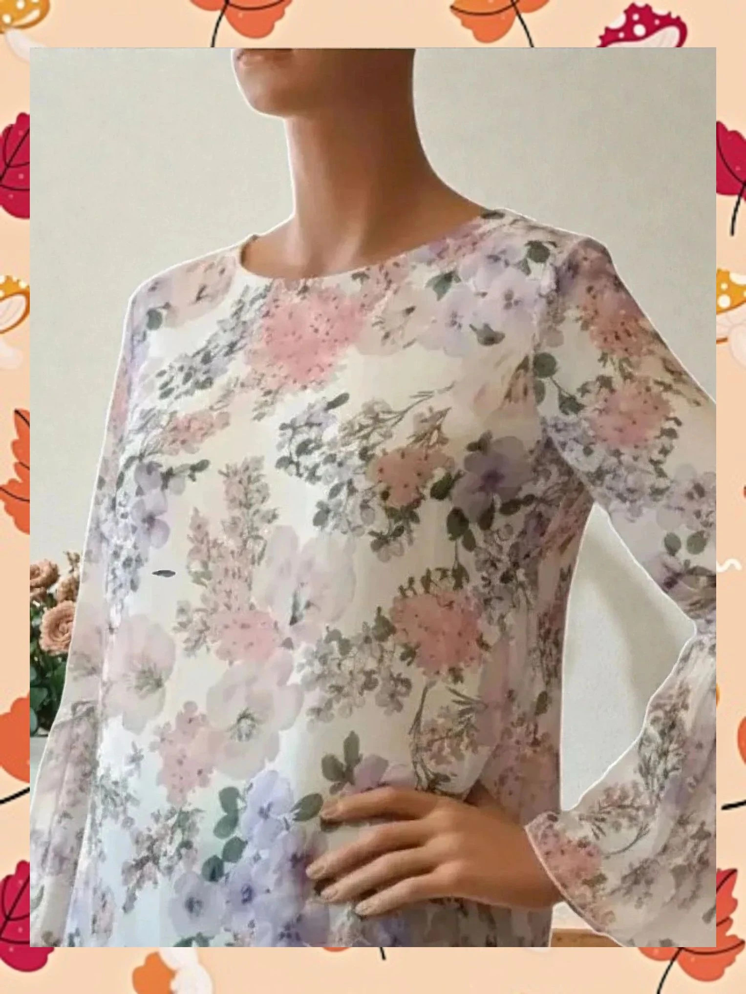 Blusa Massimo Dutti Floral 🌸 Manga Plisada y Espalda Especial – Massimo Dutti – taille M / 38 / 10 3
