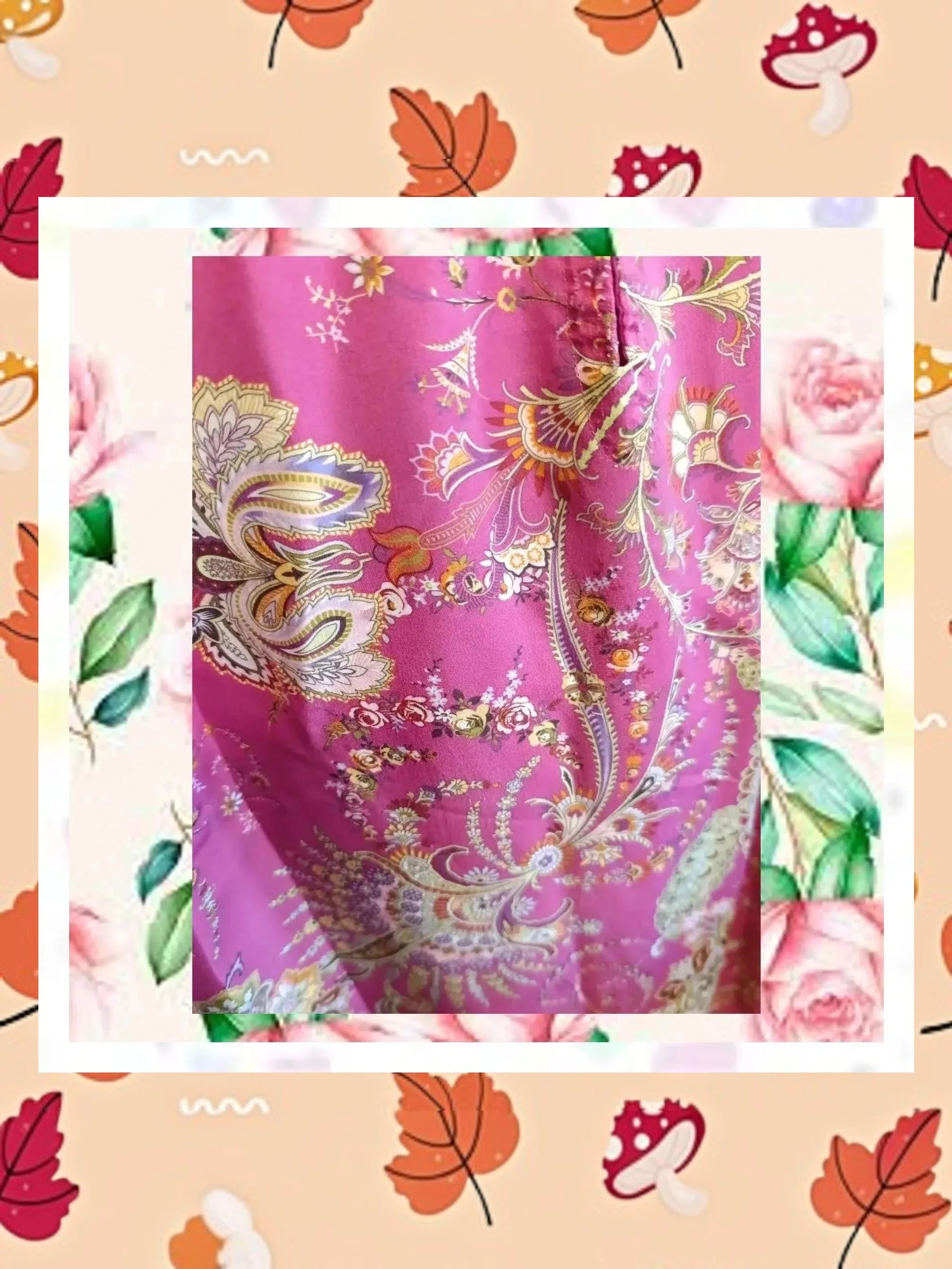 Vestido Brocado Couchel Talla XL (50/52) - Elegancia Floral – Couchel – taille 5XL / 50 / 22 3