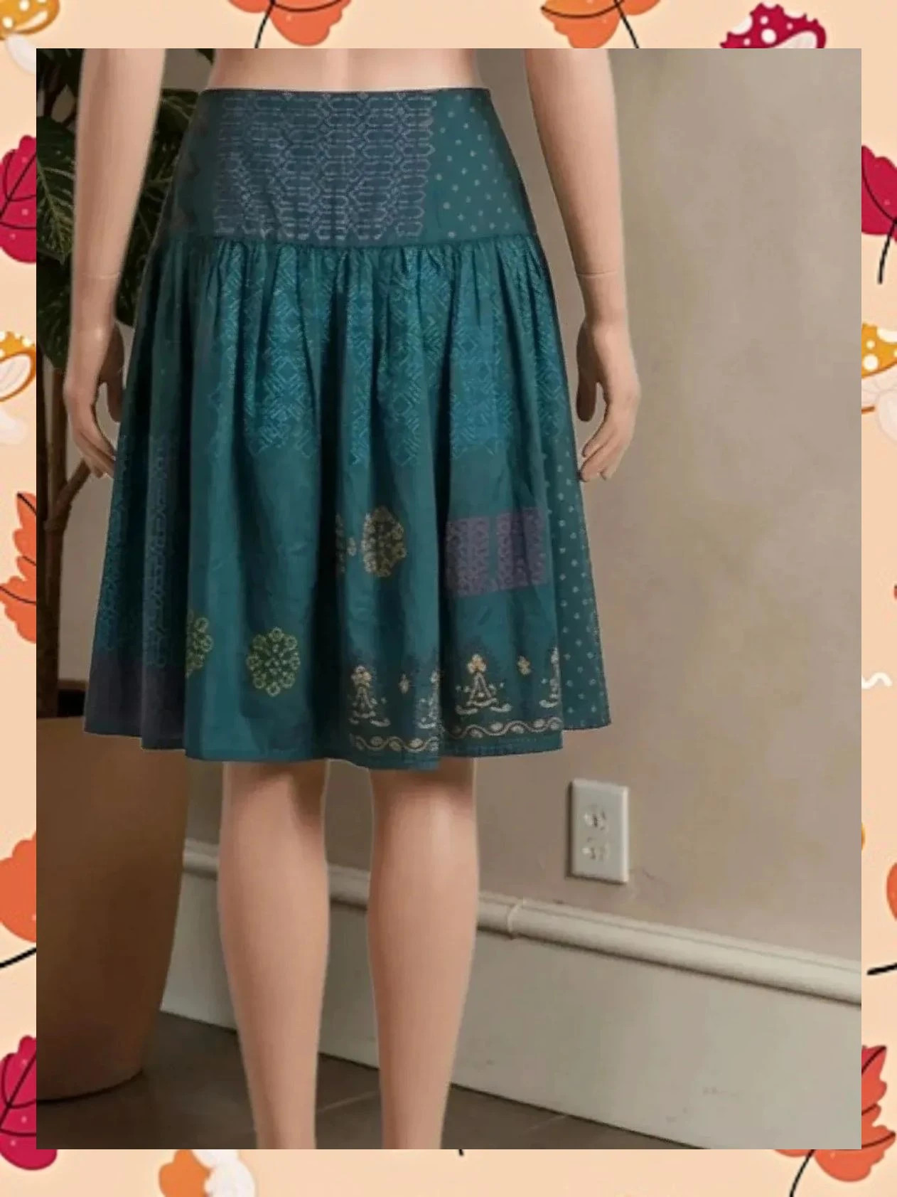 Exclusiva Falda Adolfo Dominguez T.40 Estampada – Adolfo Dominguez – taille L / 40 / 12 2