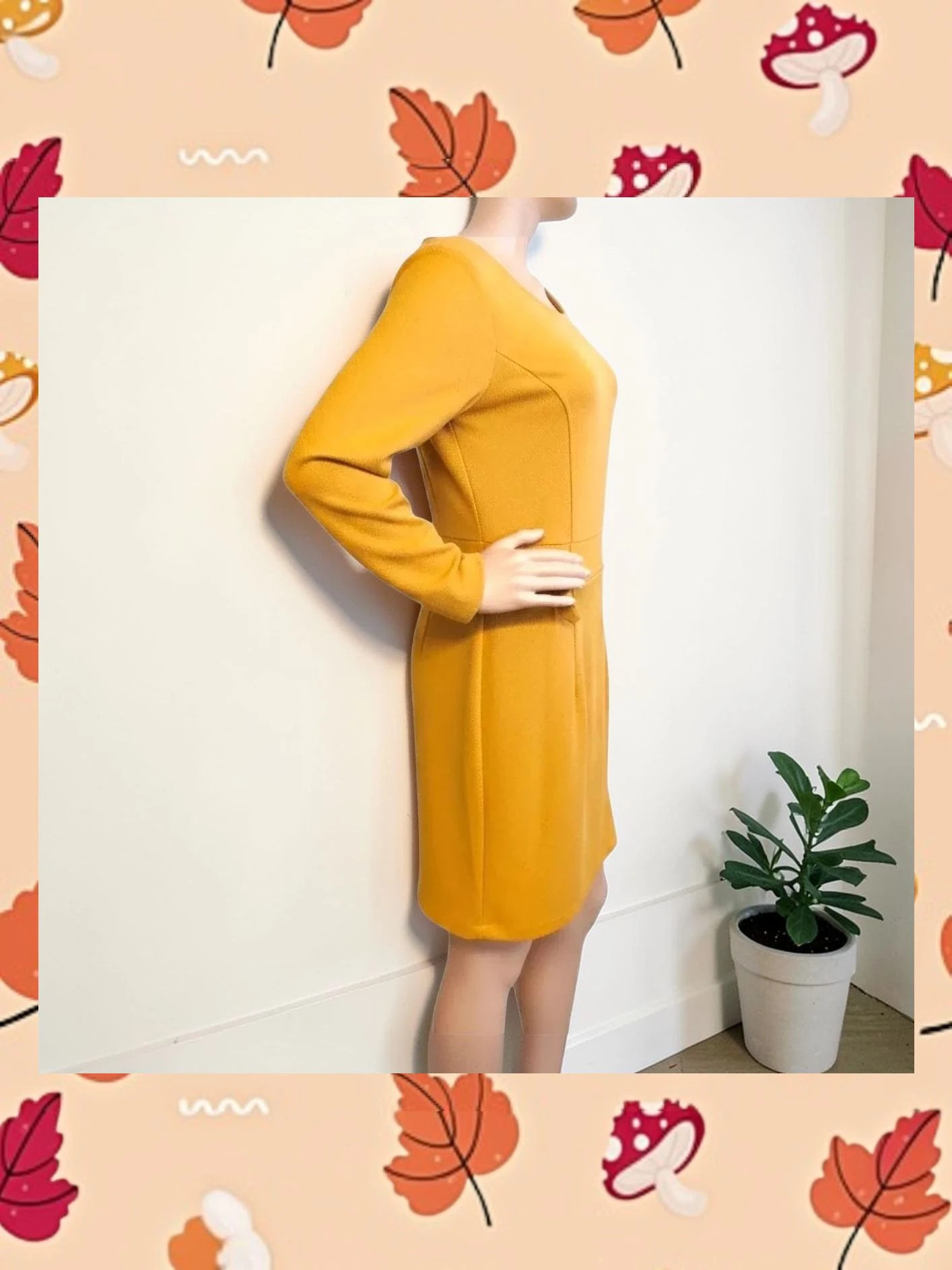 👗 Vestido Mostaza Rebeldes Talla 50 - Elegante y Profesional – Rebelde's – taille 5XL / 50 / 22 3