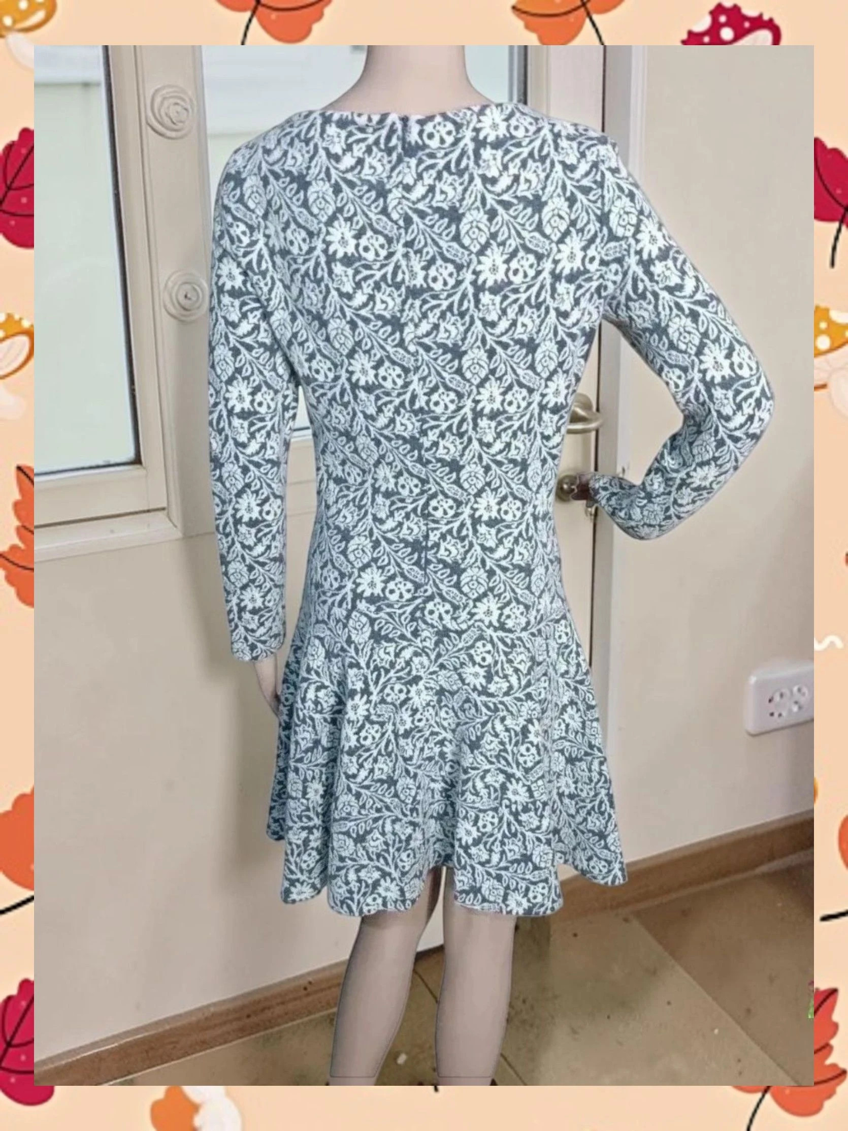 Vestido Zara32% Lana Estampado Jacquard Talla L – Zara – taille L / 40 / 12 2