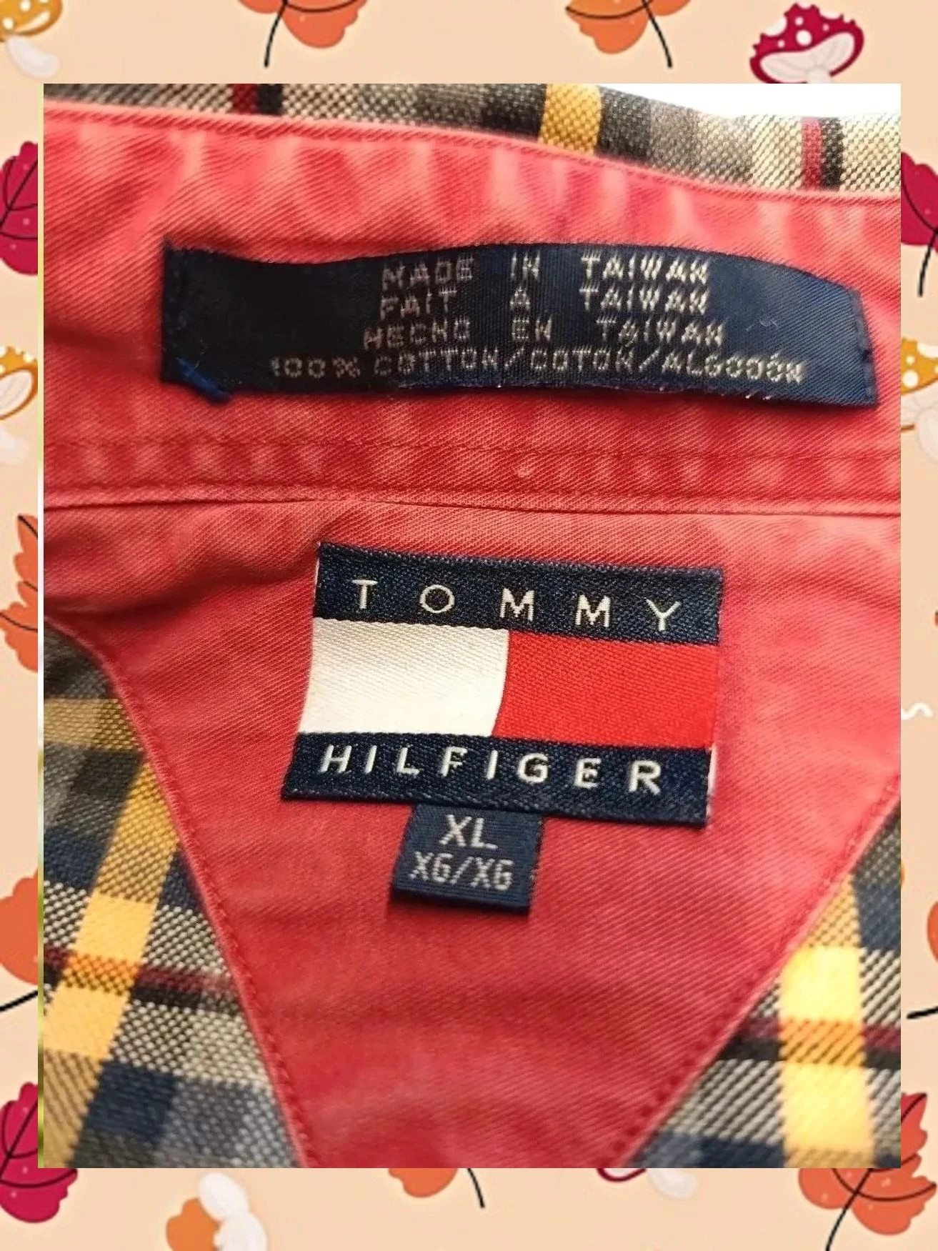 🤩 Camisa Tommy Hilfiger Cuadros Vintage Talla XL – Tommy Hilfiger – taille XL 4