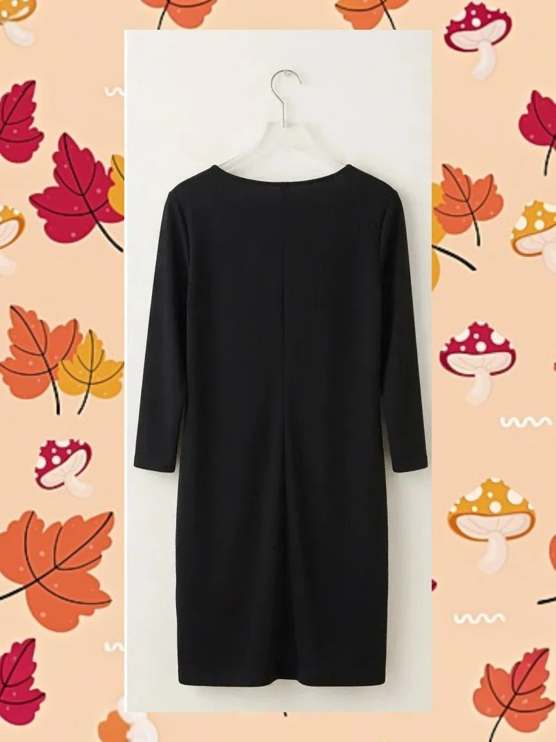 Vestido negro midi bordado flores / Encuentro M – Encuentro – taille M / 38 / 10 2