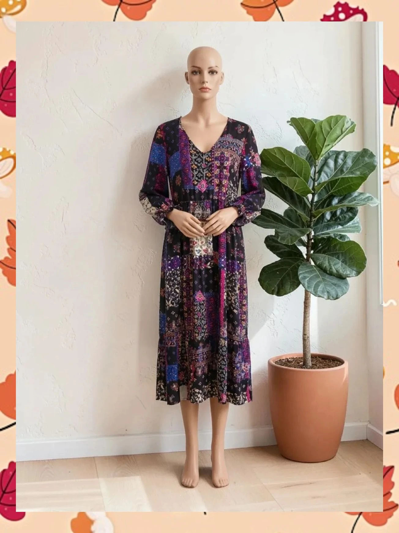 Vestido Largo Bohemio Fluido Blancheporte - Talla 40