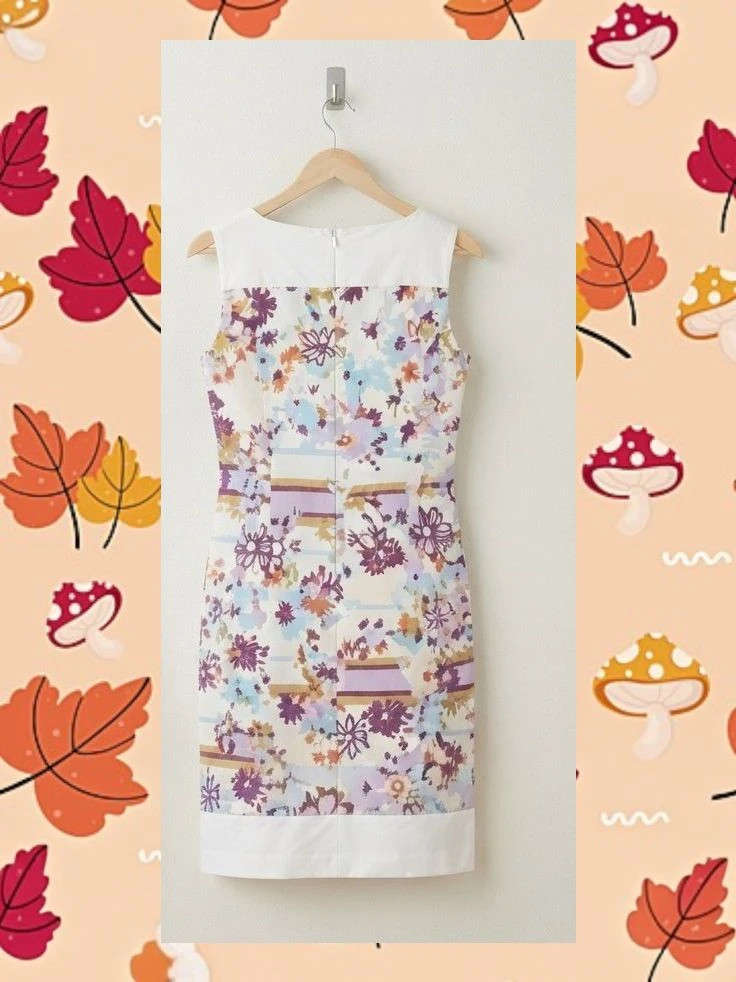 Vestido Recto Floral Pilar Prieto - Talla 40 (Como nuevo) – Pilar Prieto – taille L / 40 / 12 2