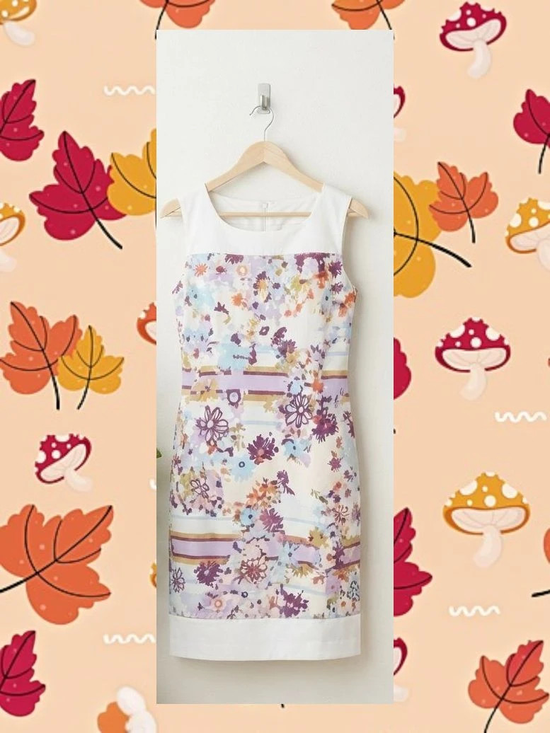 Vestido Recto Floral Pilar Prieto - Talla 40 (Como nuevo)