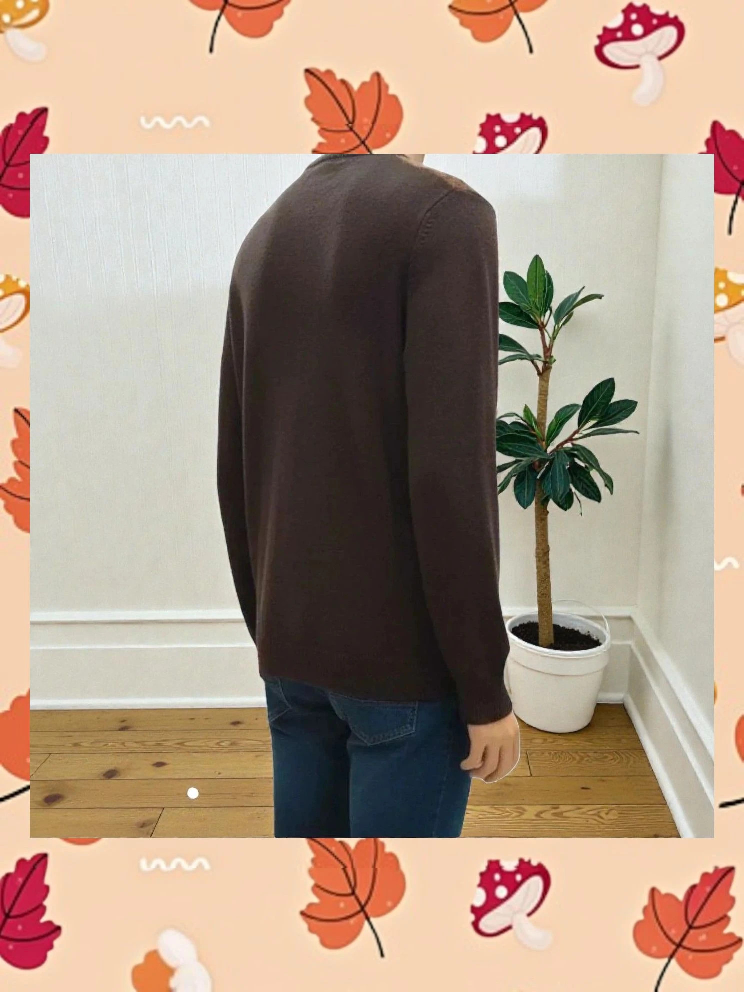 Suéter Jersey Lana Kalortex XL Marrón Estampado Nórdico Fair Isle – kalortex – taille XL 3