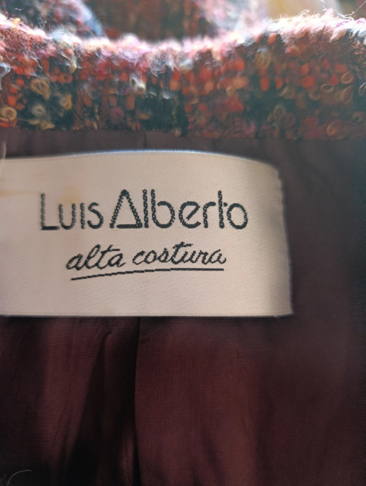 Americana de tweed lana virgen Luis Alberto – luis alberto – taille XL / 42 / 14 5