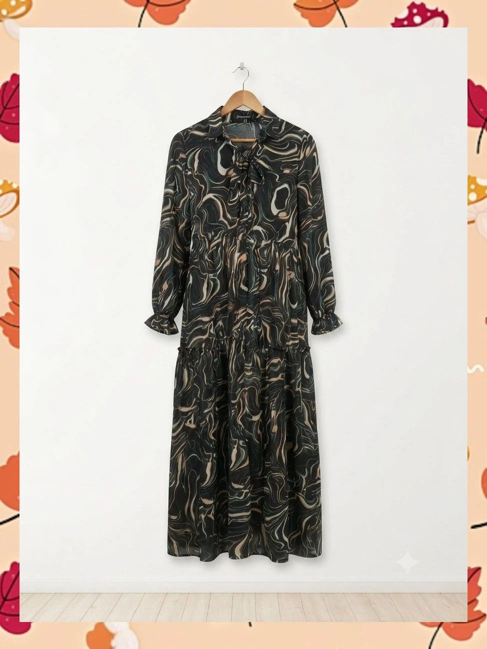 Vestido largo fluido estampado papillone talla S – Papillonne – taille S / 36 / 8 2