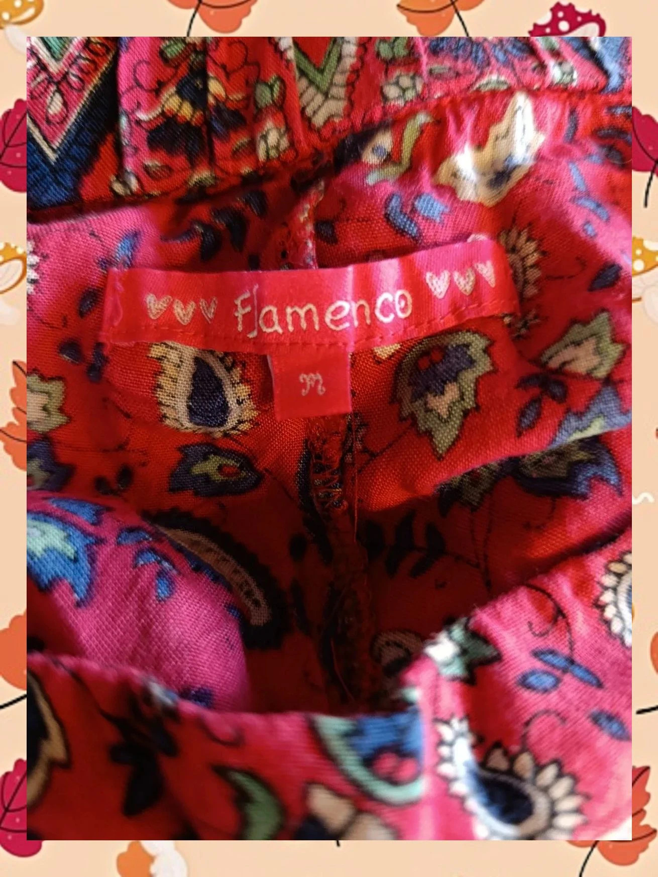 Pantalón Boho-Chic Flamenco - Talla M - Estampado Étnico Premium – Flamenco – taille M / 38 / 10 3