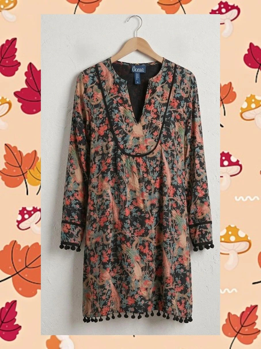 🌸 Vestido Túnica Boho dieva 100% Algodón - Talla L 🐦 – dieva – taille L / 40 / 12 2