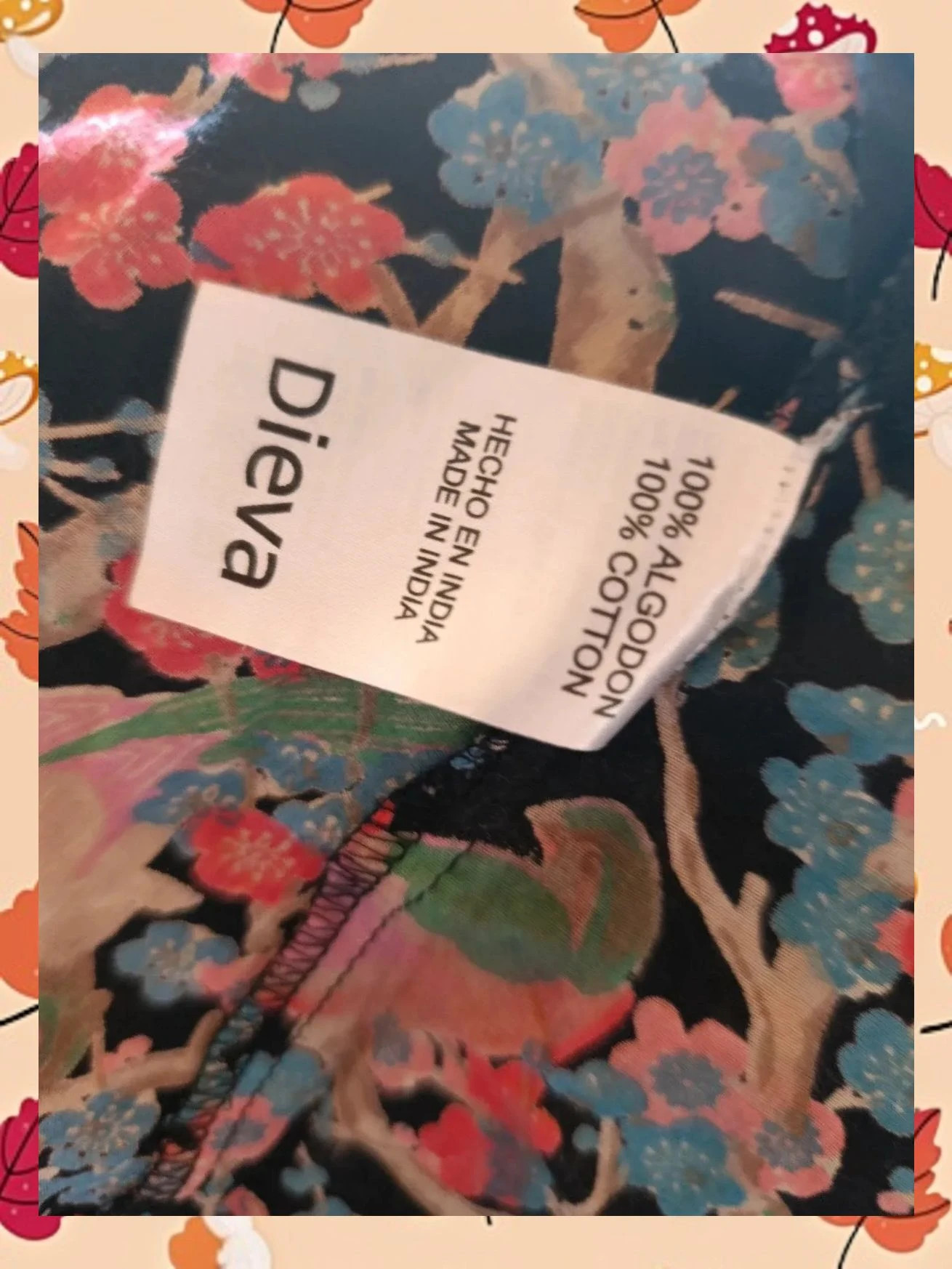 🌸 Vestido Túnica Boho dieva 100% Algodón - Talla L 🐦 – dieva – taille L / 40 / 12 4