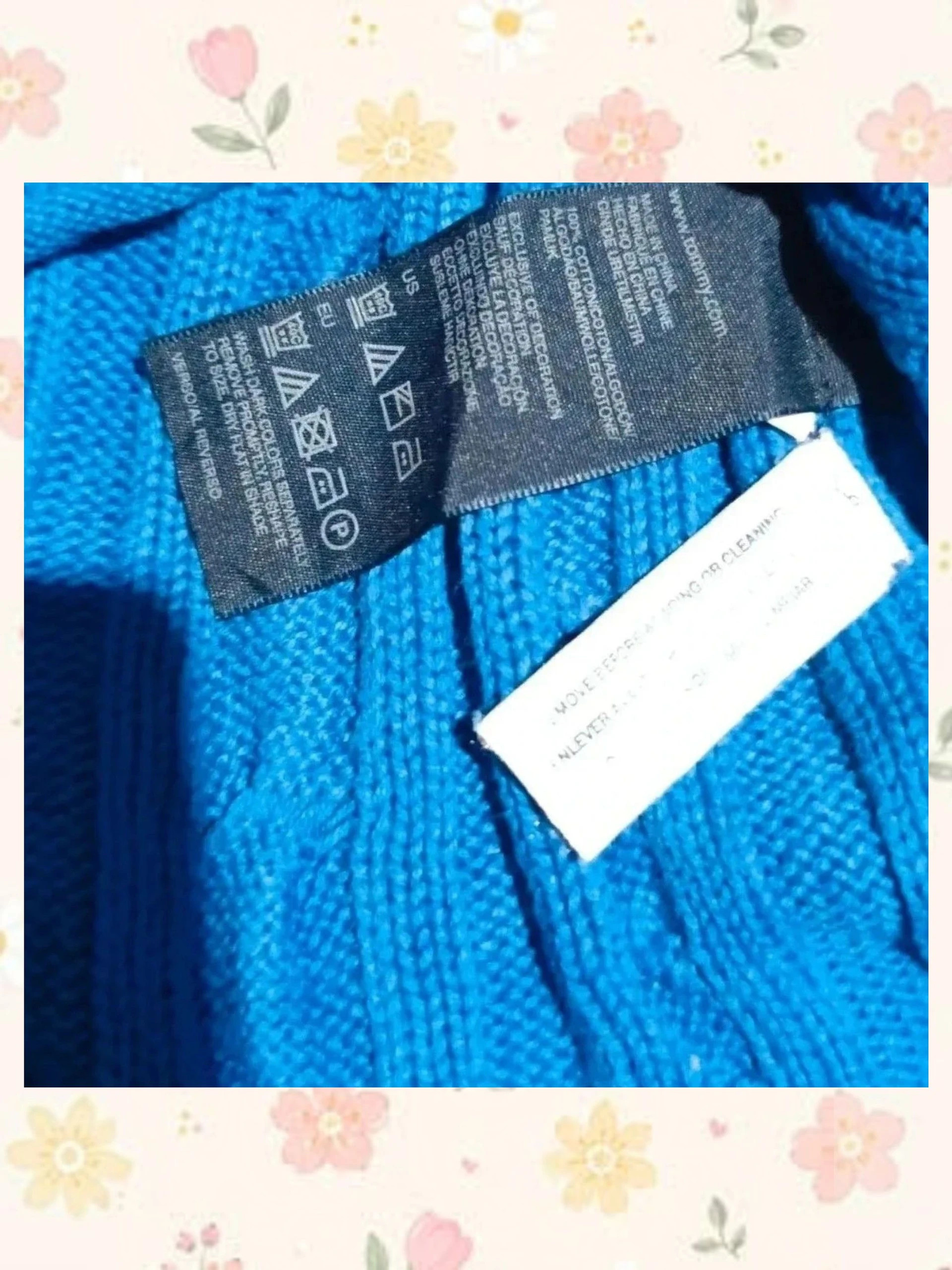 Tommy Hilfiger Original - Suéter Cable Knit Azul Eléctrico – Tommy Hilfiger – taille XS / 34 / 6 4
