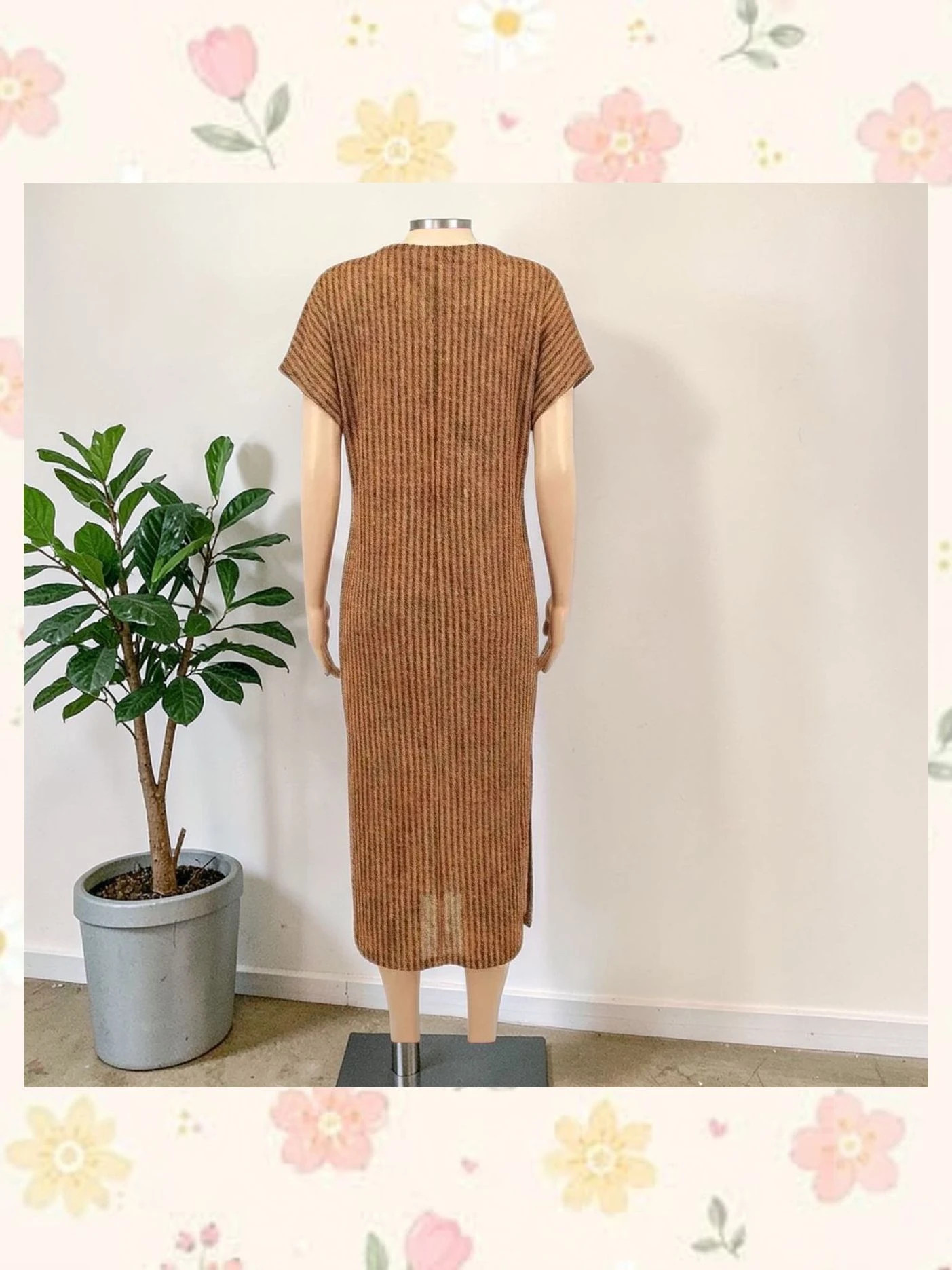 Vestido midi de rayas con hilo metalizado Zara Talla S – Zara – taille S / 36 / 8 3