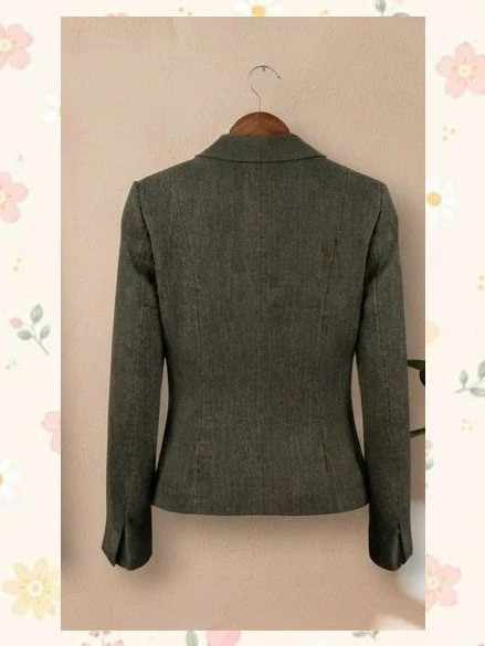 Blazer Woman Borsache Verde Oliva Espiga T.38 – Woman Borsache – taille M / 38 / 10 2