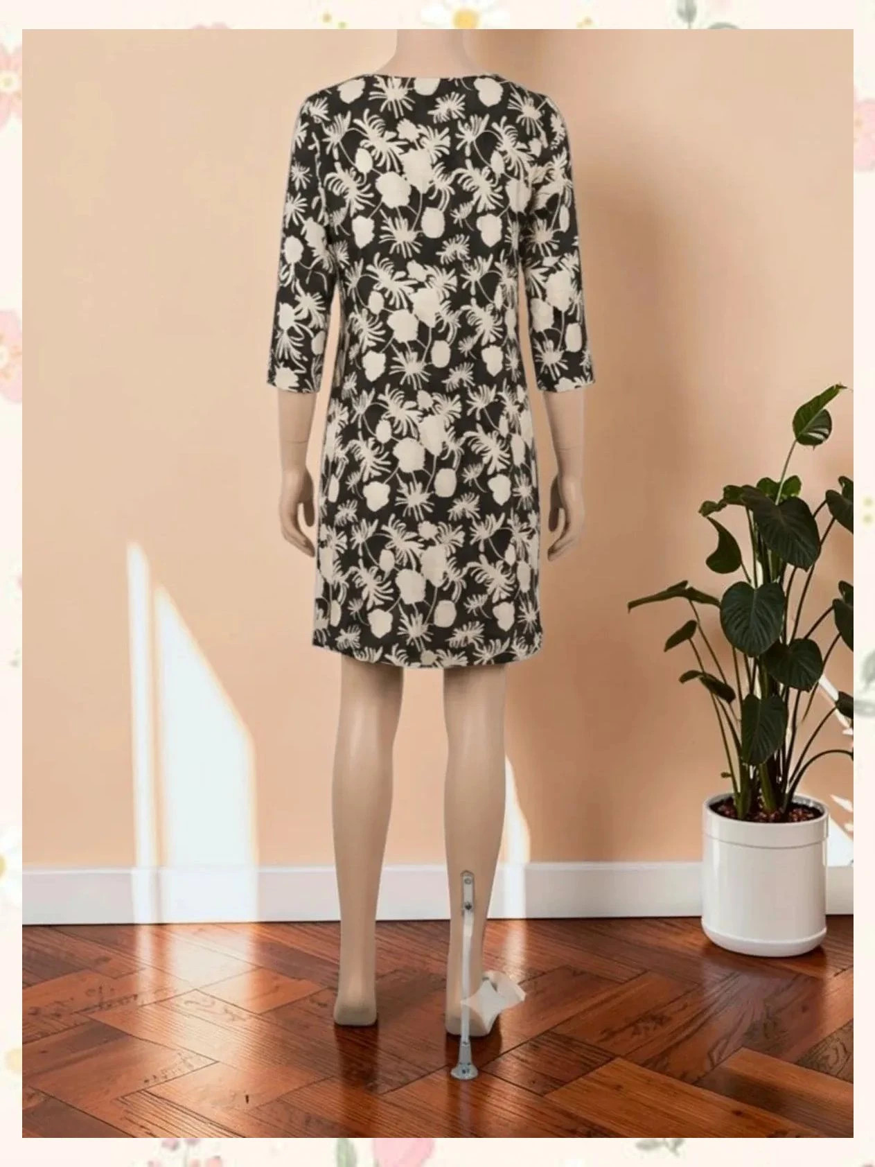 Vestido estampado blanco y negro LA Woman T.34 – LA Woman – taille XS / 34 / 6 2