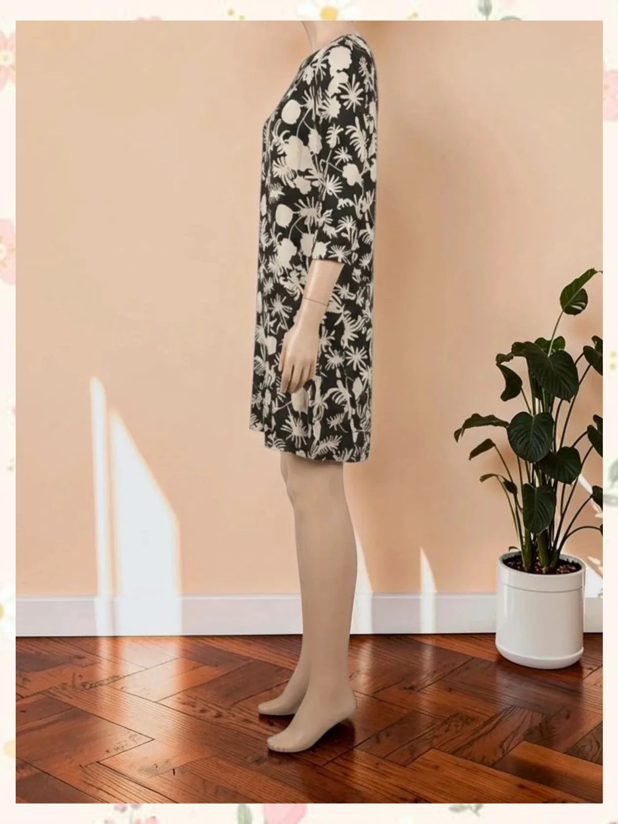 Vestido estampado blanco y negro LA Woman T.34 – LA Woman – taille XS / 34 / 6 3