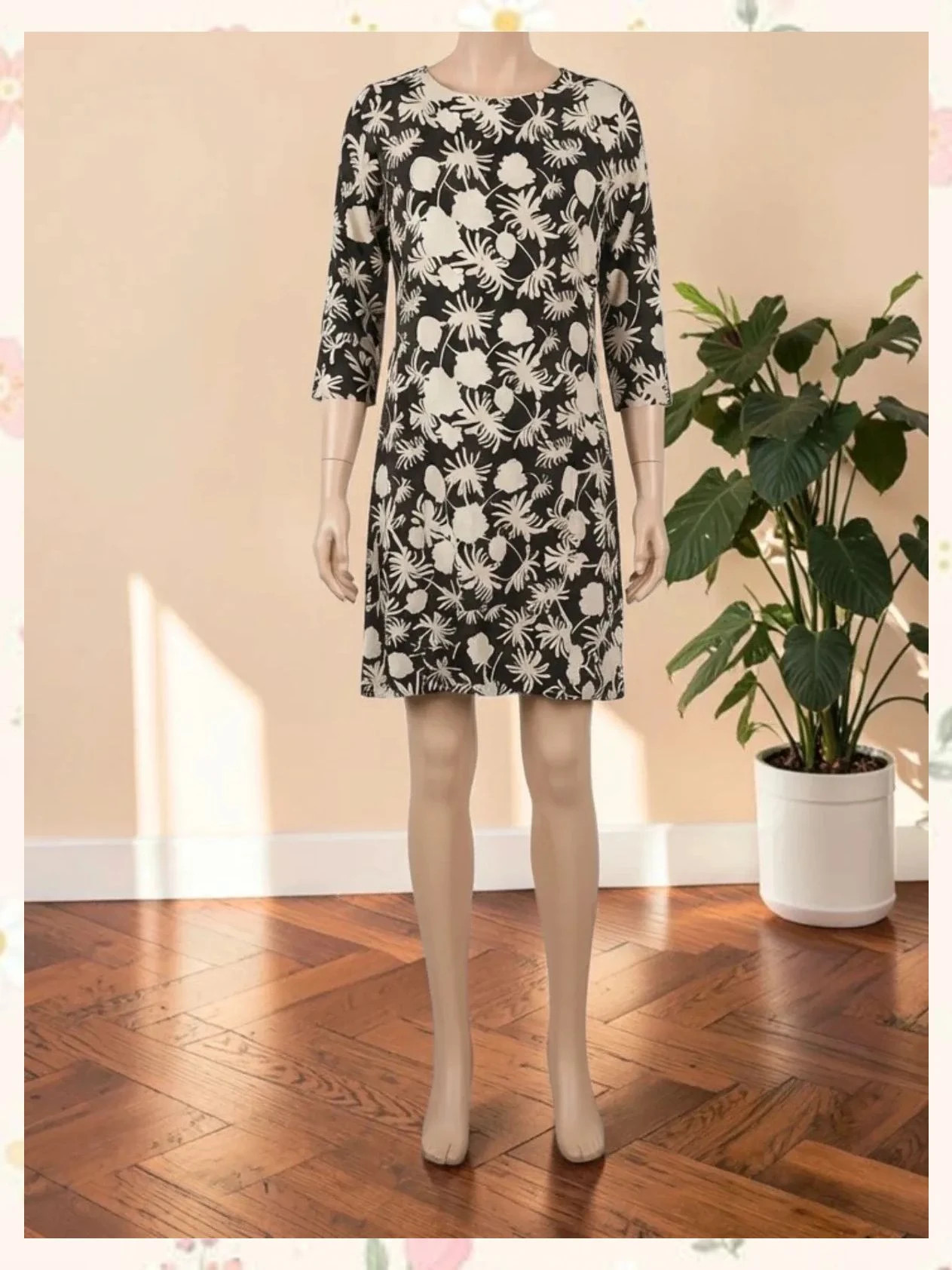 Vestido estampado blanco y negro LA Woman T.34 – LA Woman – taille XS / 34 / 6