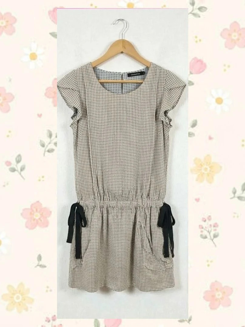 Vestido Bimba y Lola 100% Seda Estampado y Lazos | Talla M