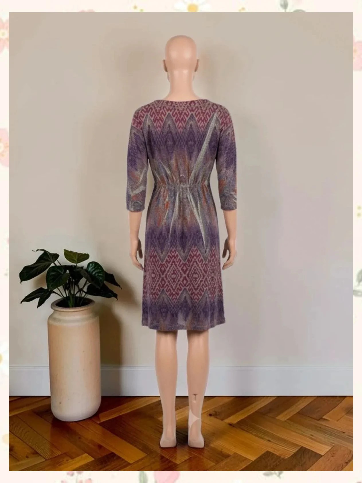 Vestido midi de punto geométrico TMT Tomato - Talla M – Tomato – taille M / 38 / 10 2