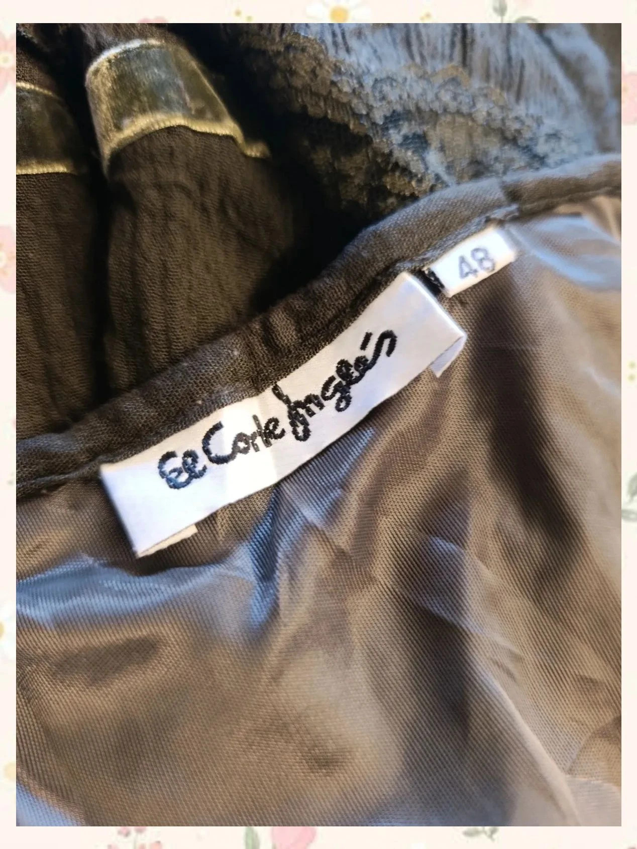 Falda midi bohemia verde oliva El Corte Inglés - Talla 48 – El Corte Inglés – taille 4XL / 48 / 20 4