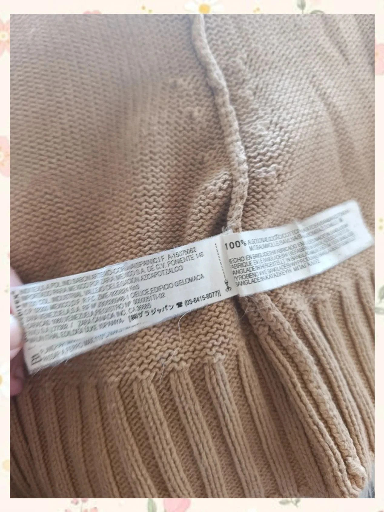 Cárdigan básico camel 100% algodón Zara – Zara – taille M / 38 / 10 4