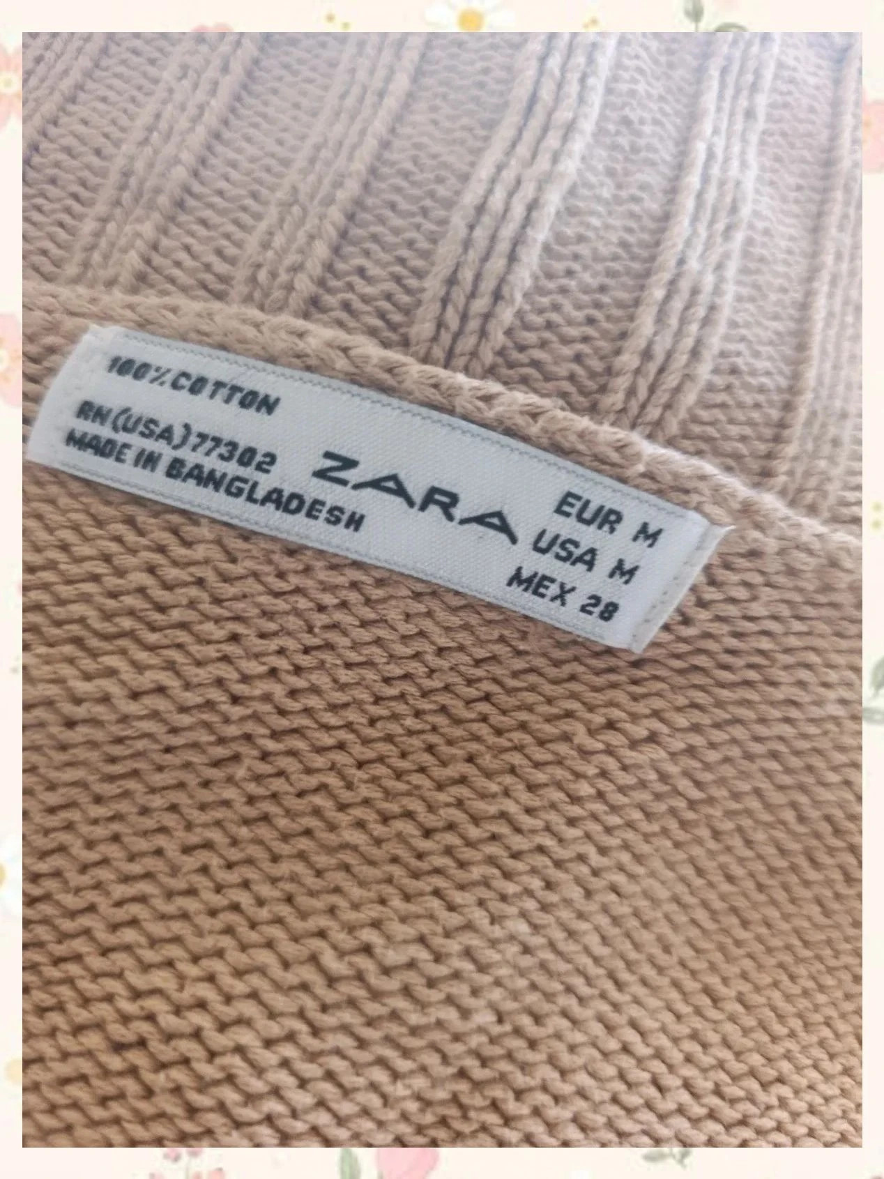 Cárdigan básico camel 100% algodón Zara – Zara – taille M / 38 / 10 3