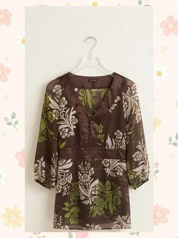 túnica estampado flores Pilar Prieto T-3E