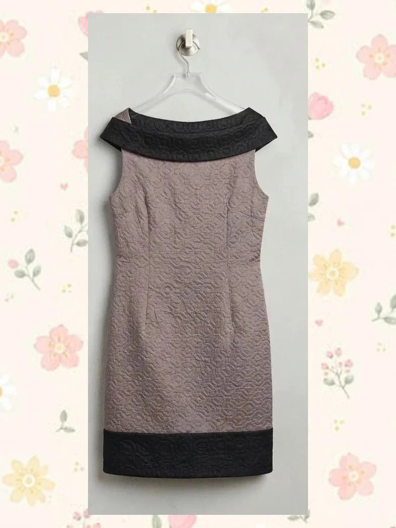 Vestido elegante Partenza bicolor texturizado T. XL – Partenza – taille XL / 42 / 14 2