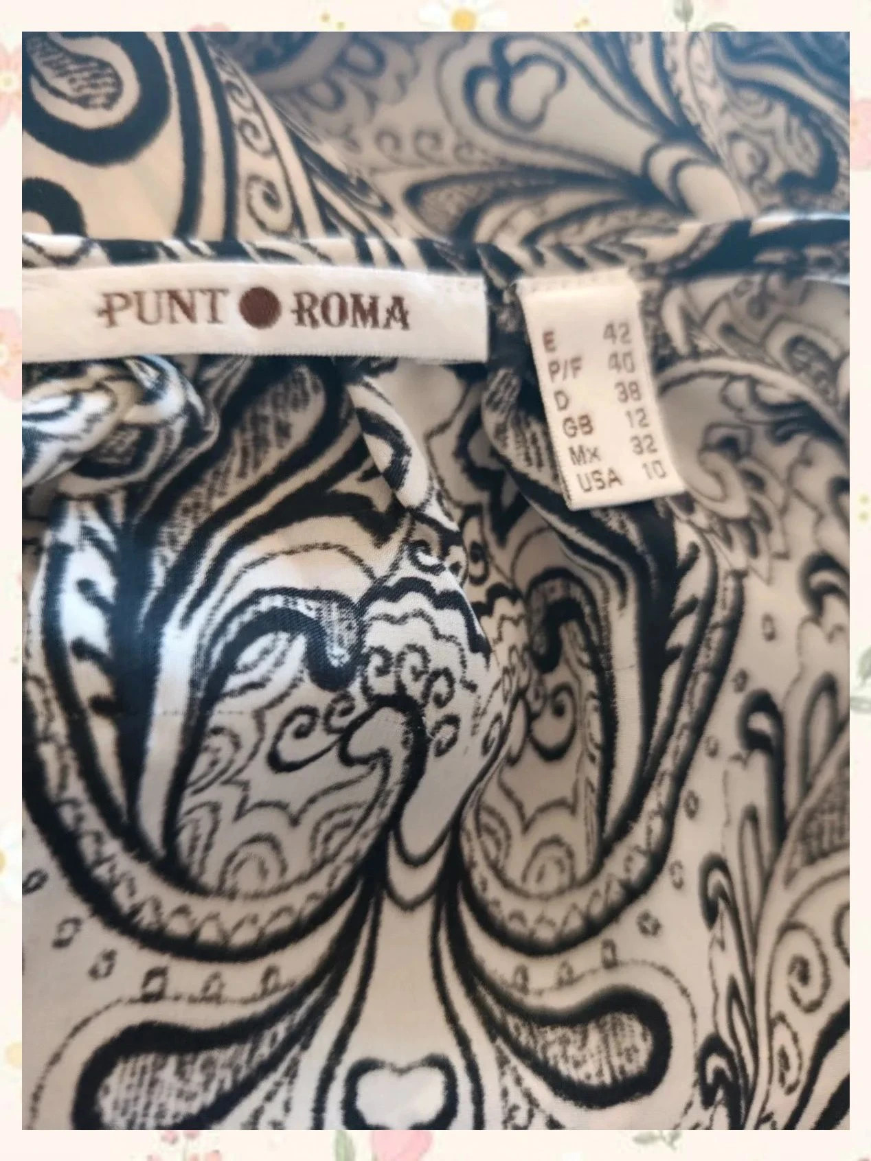 Elegante Jumpsuit Punt Roma - Estampado Paisley – Punto Roma – taille XL / 42 / 14 3