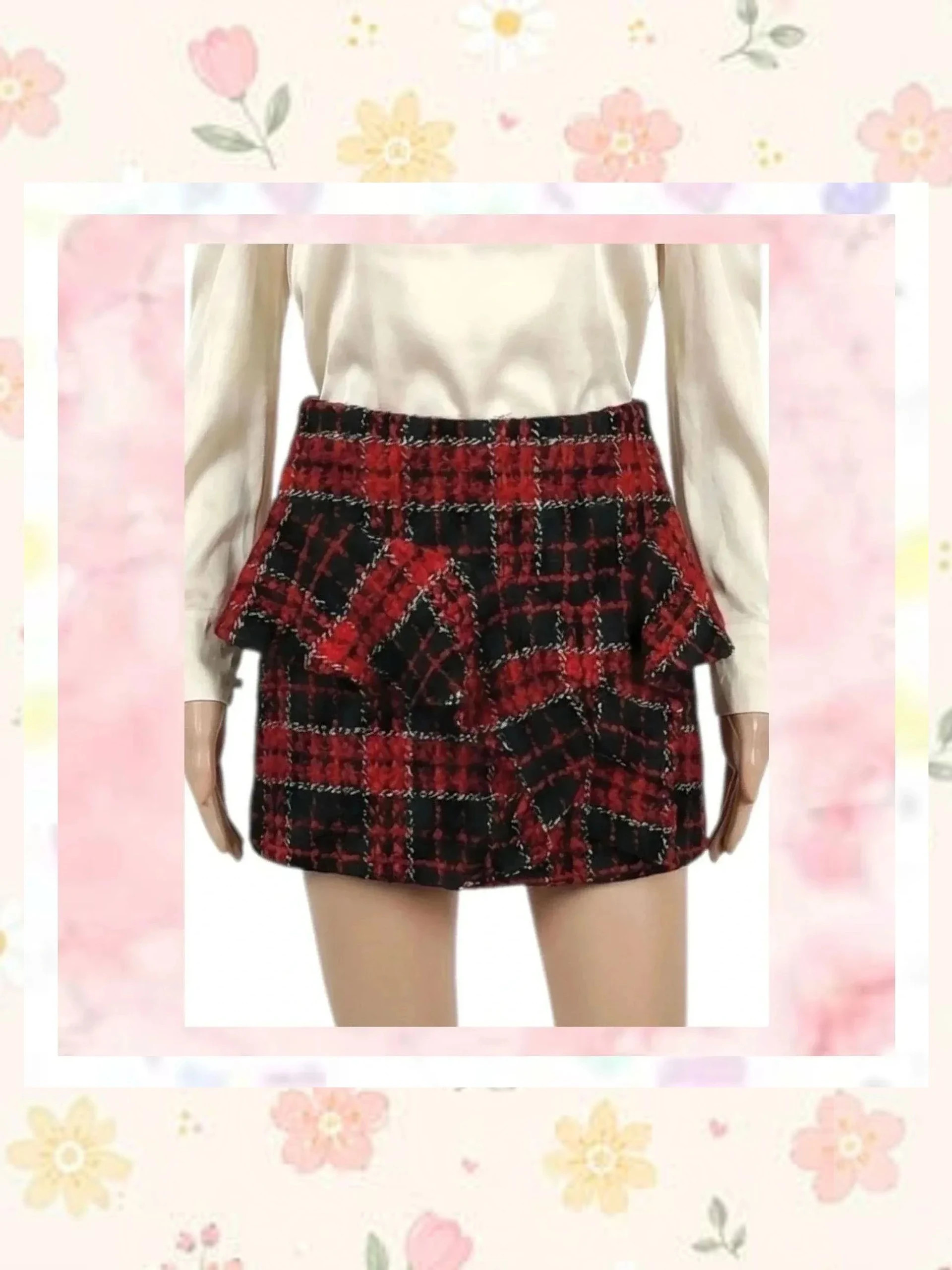 Falda mini volantes Zara Trafaluc 🎀 NUEVA Talla M