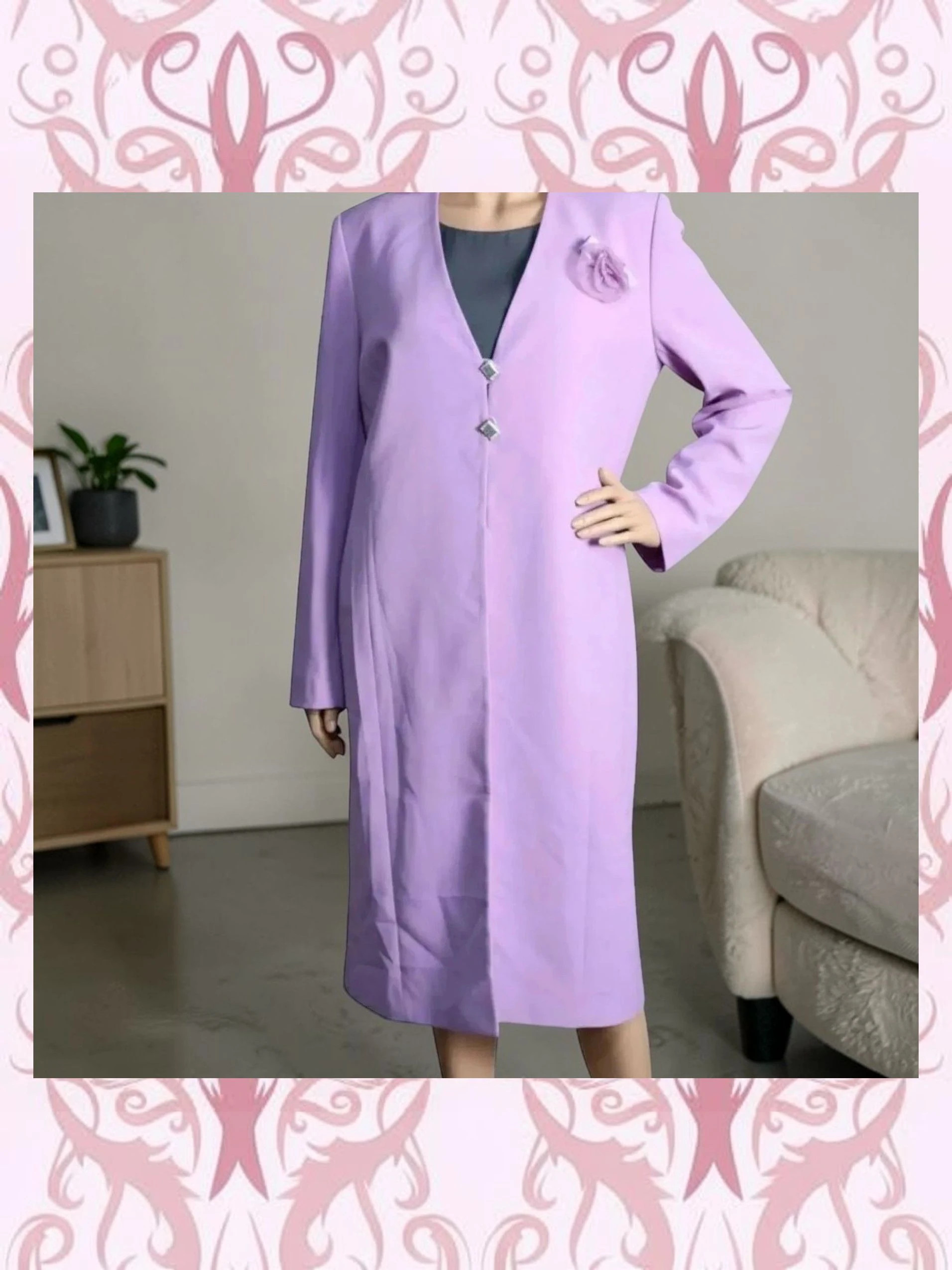 Elegante Levita Lavanda El Corte Inglés Talla 42 | Ceremonia Fiesta