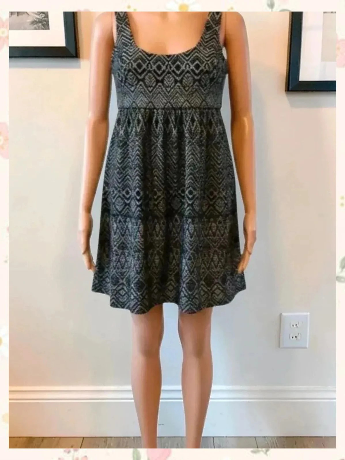 Vestido Zara Jacquard Geométrico Corte Babydoll L – Zara – taille L / 40 / 12