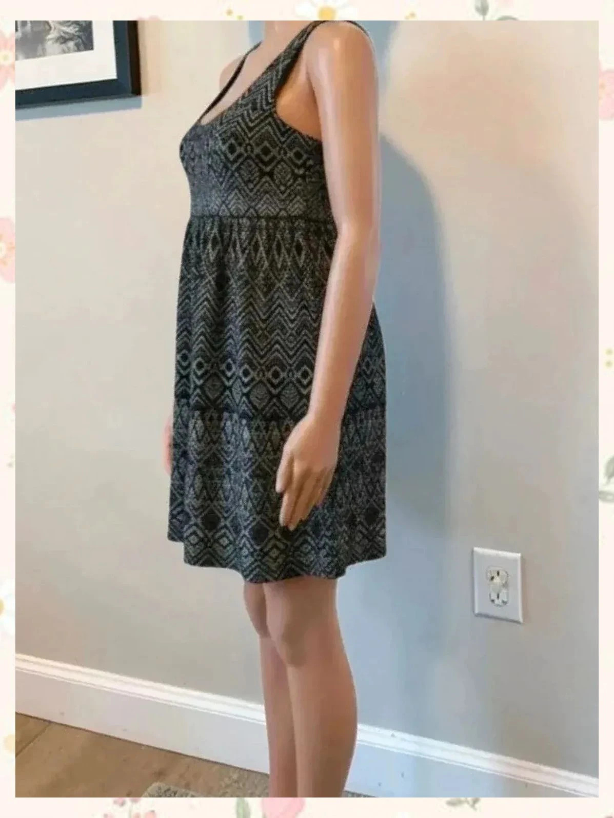 Vestido Zara Jacquard Geométrico Corte Babydoll L – Zara – taille L / 40 / 12 2