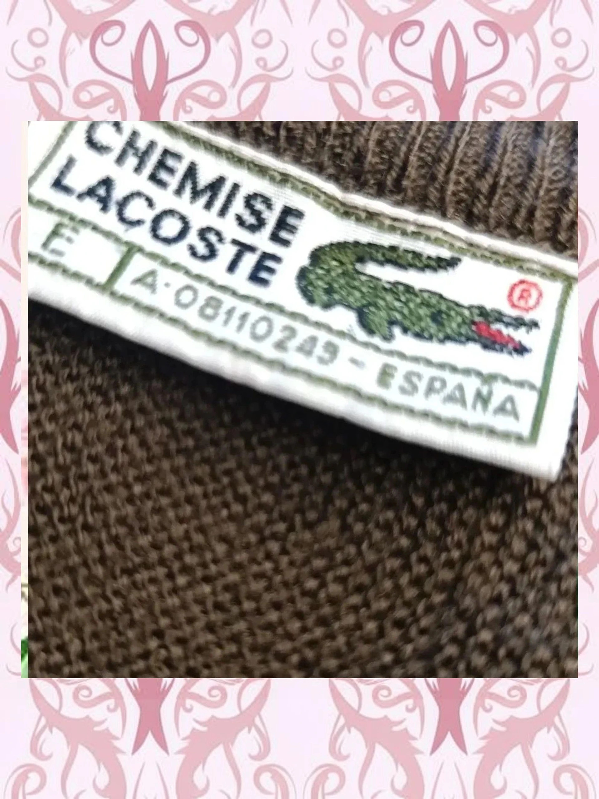Cárdigan Vintage Lacoste Marrón - Edición Especial España 🐊 – Lacoste – taille L 3