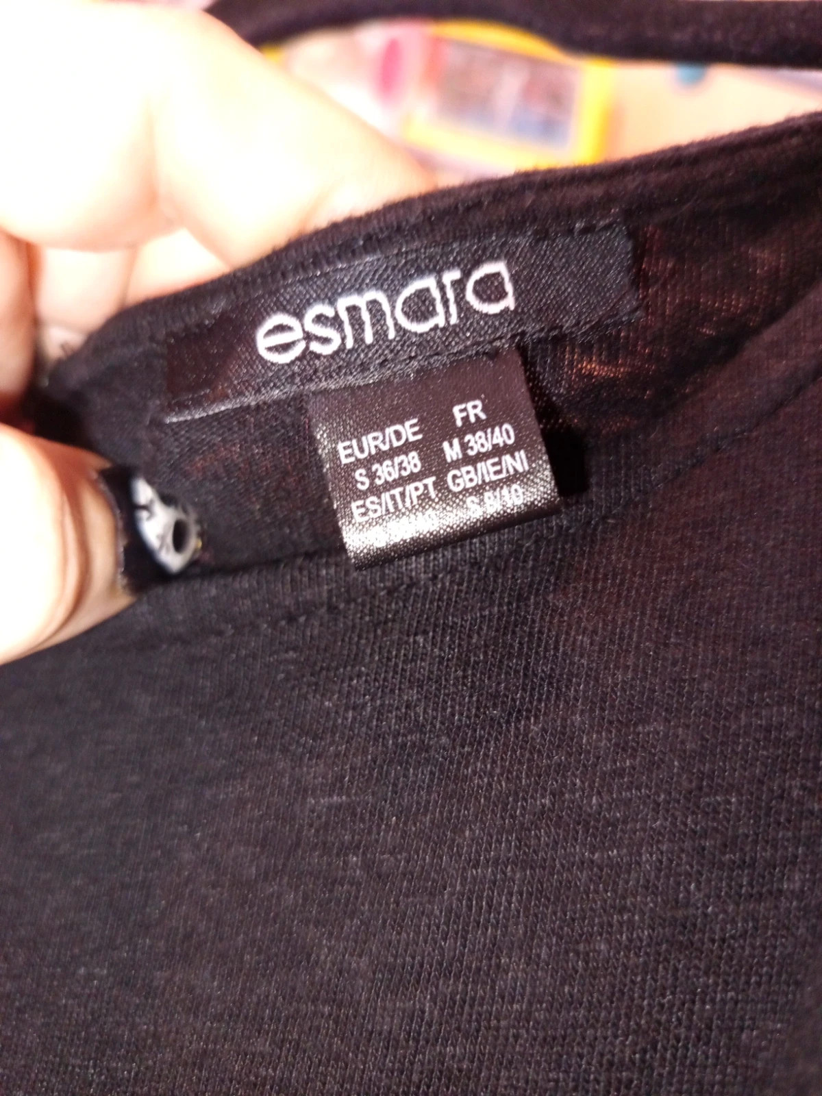 Titre : Combinaison-pantalon noire ouverture dos goutte d'eau Esmara M 38/40 – Esmara – taille M / 38 / 10 4