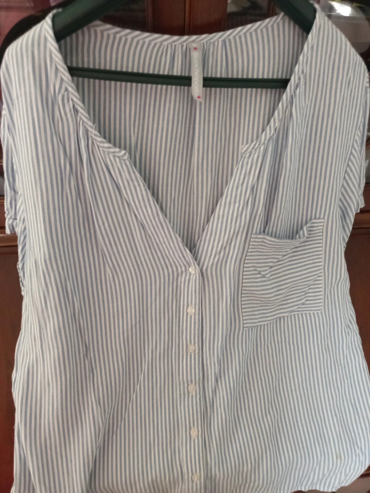 Blouse légère à rayures bleues et blanches Blancheporte T50 XXL – Blancheporte – taille XXL / 44 / 16 2