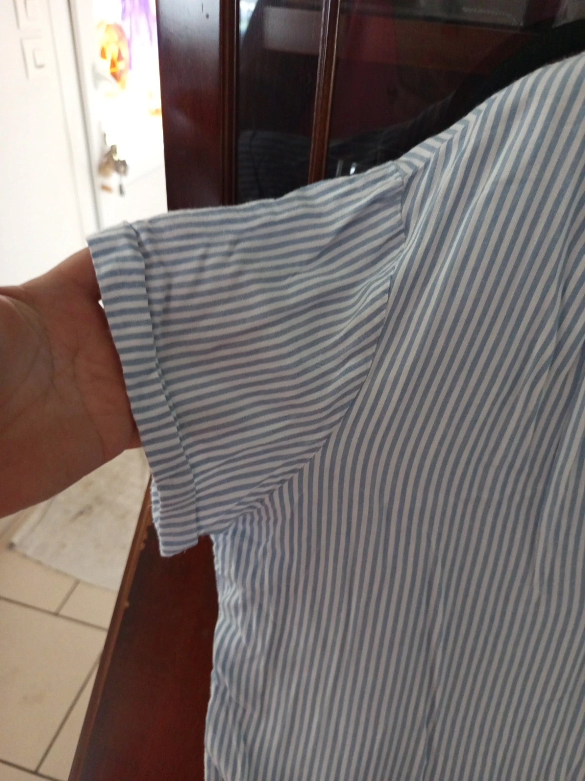 Blouse légère à rayures bleues et blanches Blancheporte T50 XXL – Blancheporte – taille XXL / 44 / 16 5