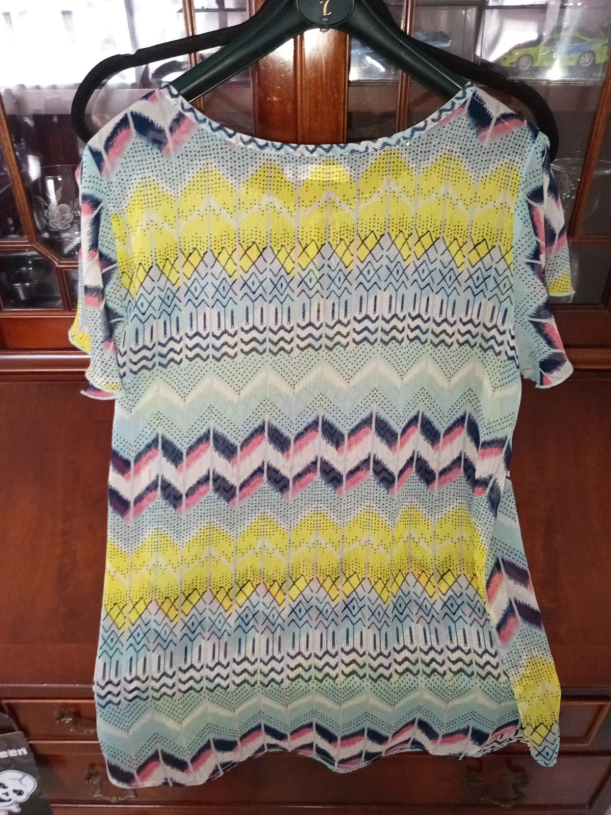 Blouse fluide imprimé géométrique Blancheporte T42 / épaules dénudées – Blancheporte – taille L / 40 / 12 4