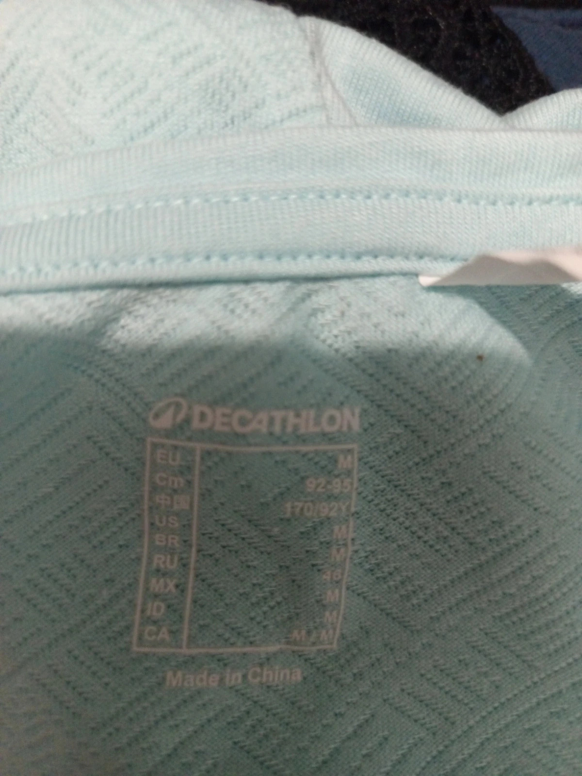 T-shirt de randonnée Quechua NH500 bleu ciel – Taille M – Decathlon – taille M / 38 / 10 5