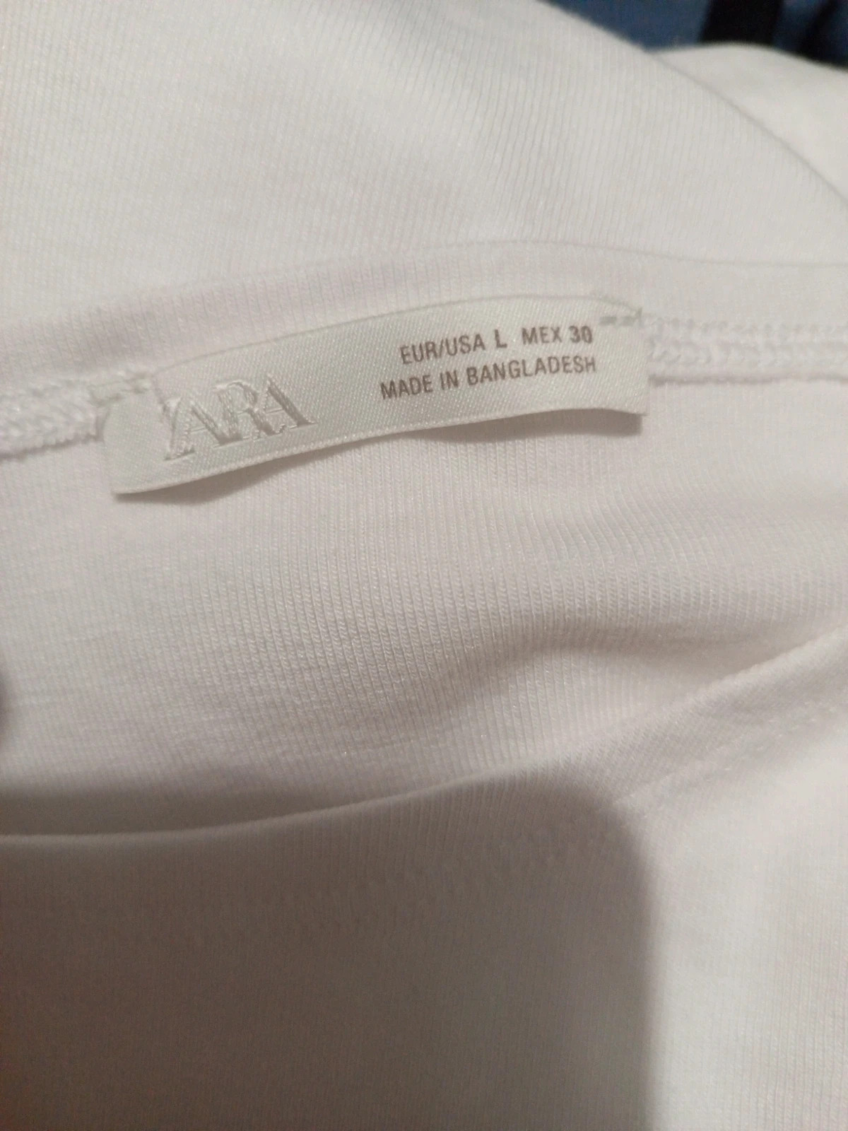 Crop top blanc basique Zara - Taille L – Zara – taille L / 40 / 12 3