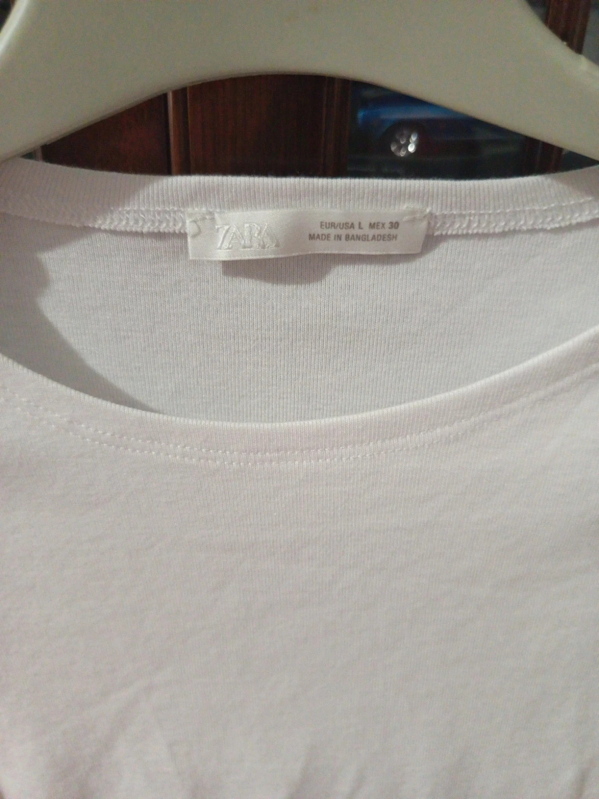 Crop top blanc basique Zara - Taille L – Zara – taille L / 40 / 12 4