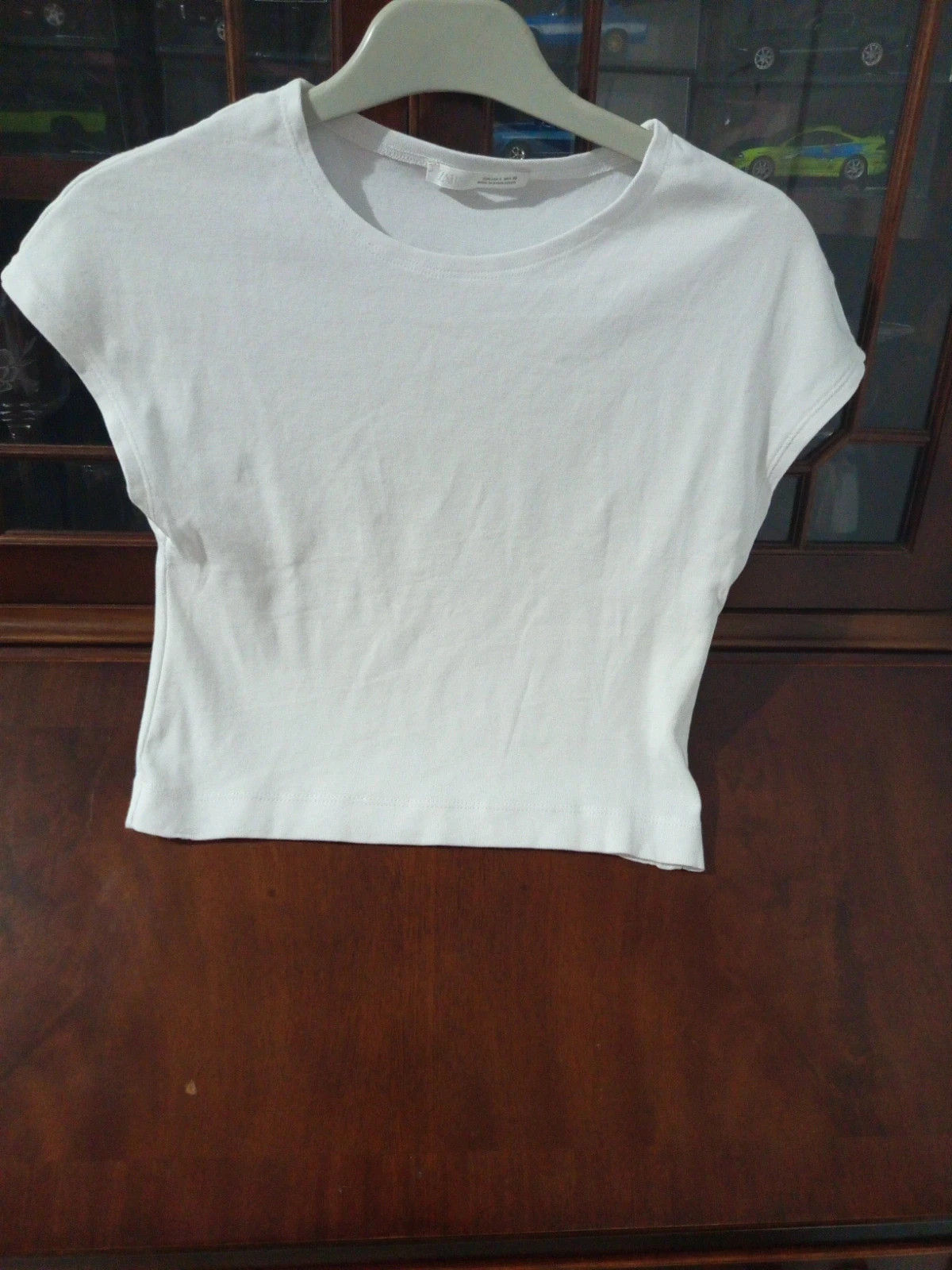 Crop top blanc basique Zara - Taille L