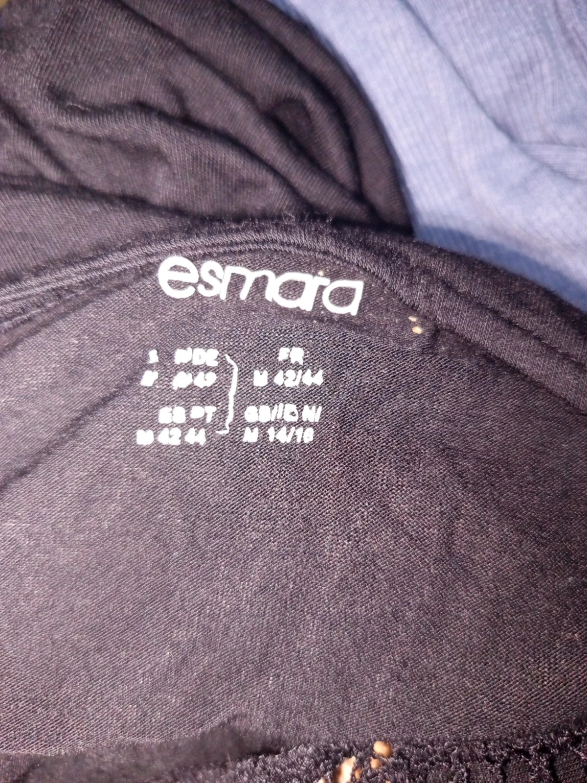 Haut fluide noir détails dentelle Esmara M 42/44 – Esmara – taille M / 38 / 10 4