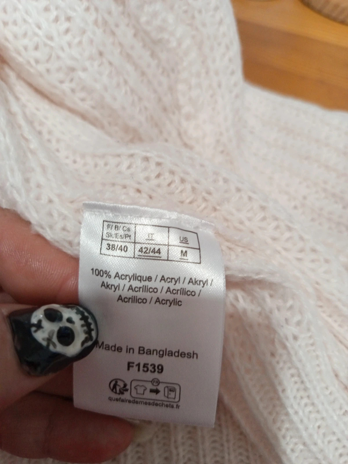 Pull en maille ajourée écru Blancheporte – Taille 38/40 (M) – Blancheporte – taille M / 38 / 10 4